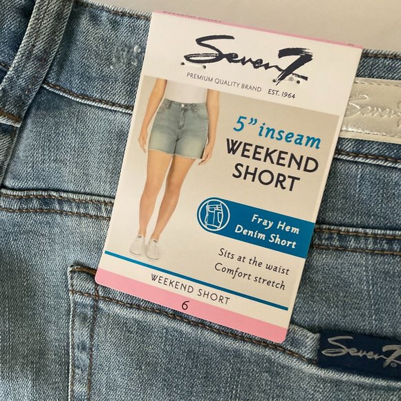 SEVEN 7 Women's Weekend Shorts NWT Size 6 - Picture 2 of 7
